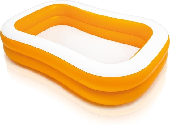 Intex - zwembad oranje 229x147x56cm