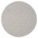 Ronde karpet Greenland ø160 cm, lichtgrijs met subtiele patroontjes en rand