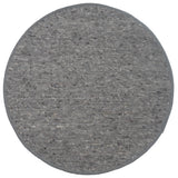 Rond grijs tapijt met fijne textuur, ø160 cm