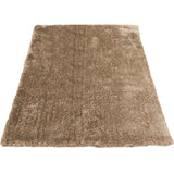 Rechthoekig shaggy vloerkleed met hoge pool, taupe/beige