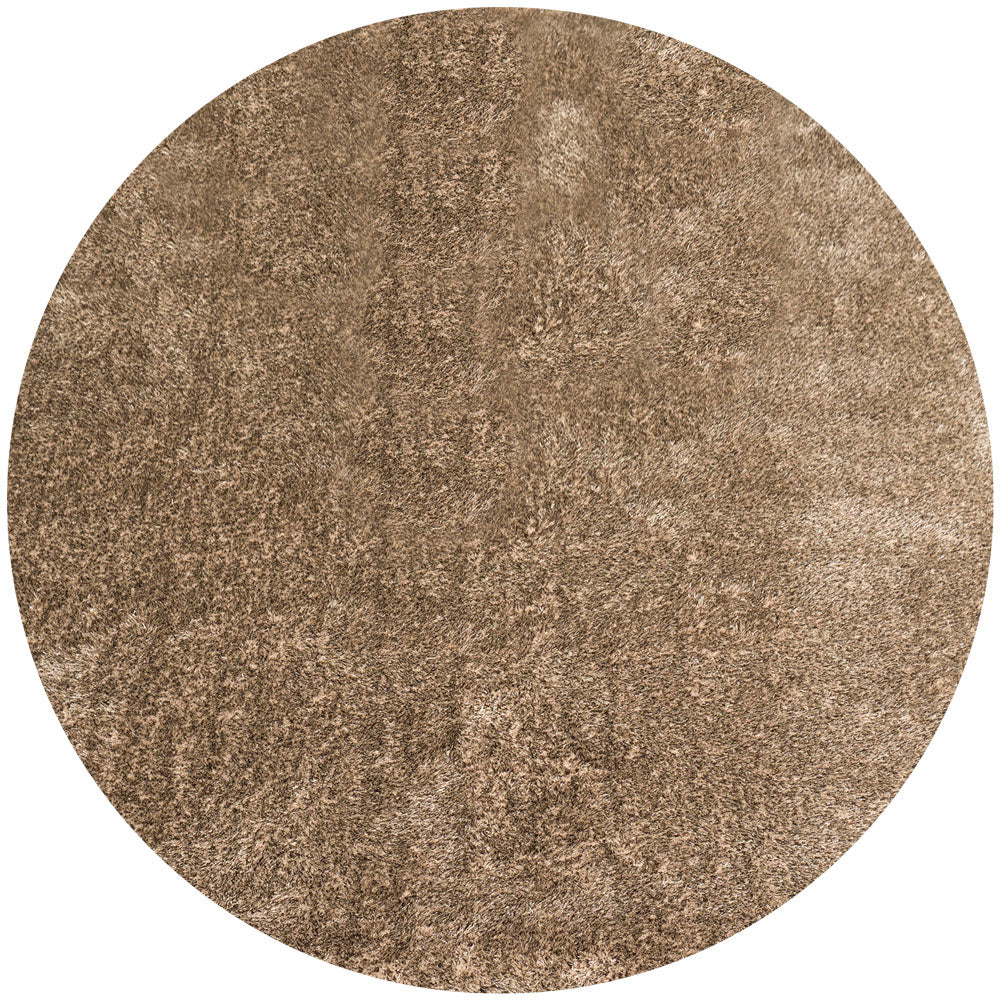 Rond karpet met beige en bruin melange pool, diameter ca. 160 cm