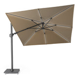 Platinum zweefparasol Challenger T² Glow 300x300 - Taupe