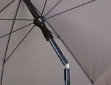 Platinum parasol Aruba ø200 volant - Taupe