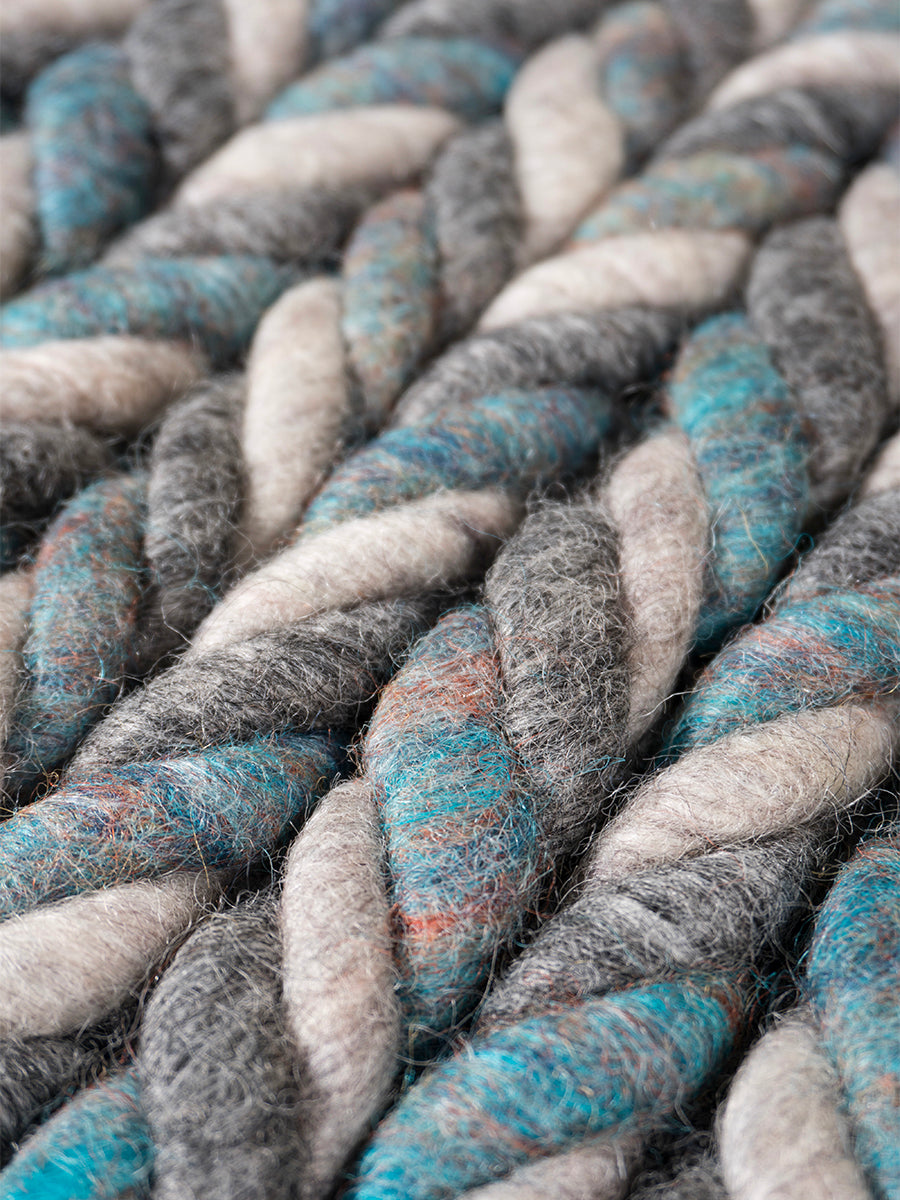 Vloerkleed Tino Petrol 160 x 230 cm