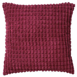Sierkussen Rome 45x45 cm in bordeauxrood, met ruitmotief en opstaande rand