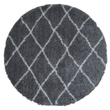 Vloerkleed Jeffie Grey Rond ø160 cm