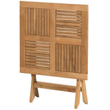 Exotan - Folding inklaptafel tuin teak 70x70cm