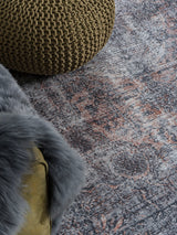 Vloerkleed Mila Antraciet/ Brown 160 x 230 cm