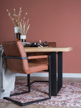 Vloerkleed Nora Bruin 200 x 290 cm