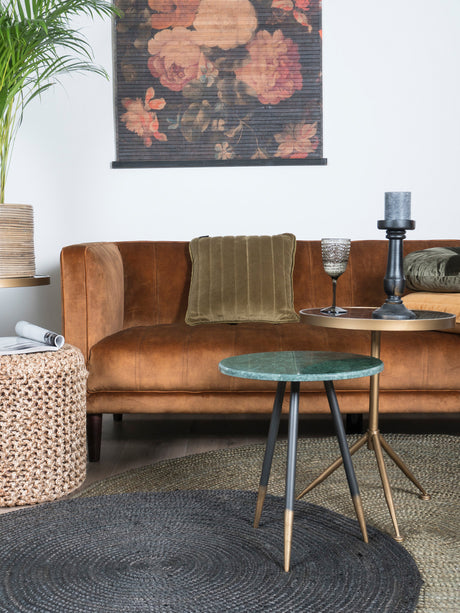 Vloerkleed Jute Rond Army Green ø120 cm