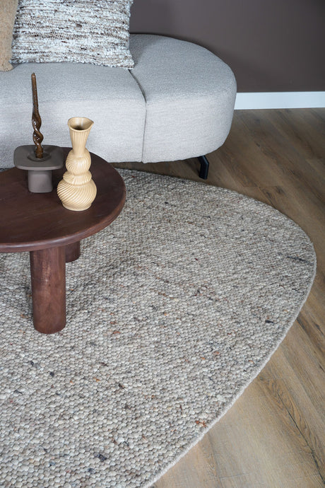 Vloerkleed Stone Donker Beige 417 - Kiezelvormig 160 x 230 cm