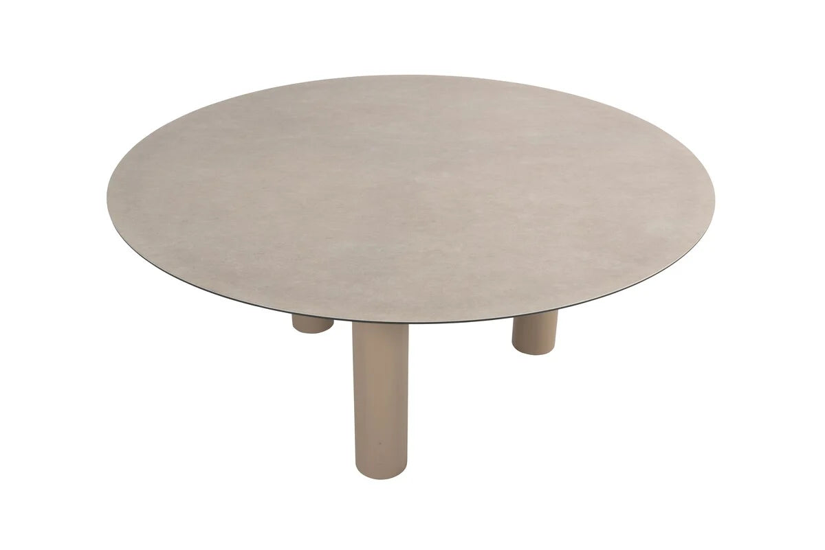 Taste 4SO - Donato dining tuintafel 160xH75 cm met 3 poten keramiek latte