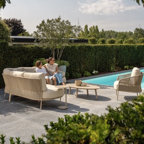 Taste 4SO - Florence hoek loungeset 3 delig latte rope