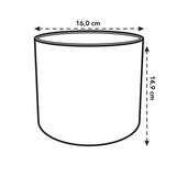 Ronde Elho b.for soft bloempotdiagram: Ø16 cm, h 14,3 cm
