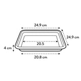 Elho - Schotel vierkant Antraciet | 25