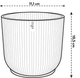 Elho Vibes fold rond mini plantenpot, 11,1 cm breed en 10,5 cm hoog