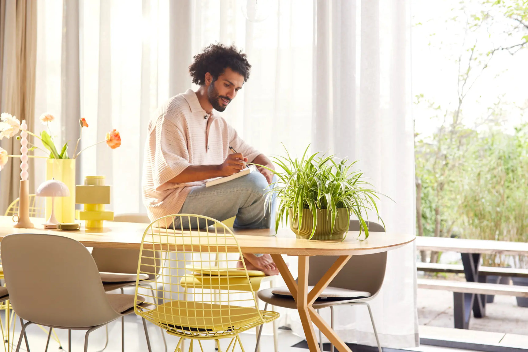 Elho - vibes fold bowl 25cm varengroen