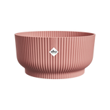 Elho vibes opvouwkom 25 in delicate roze, geribde rand en bodem