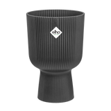 Elho Vibes fold plantenbak 30 cm, antraciet, geribbelde kuip met logo