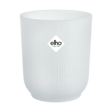 Transparante Elho Vibes Fold bloempot met geribbelde wanden