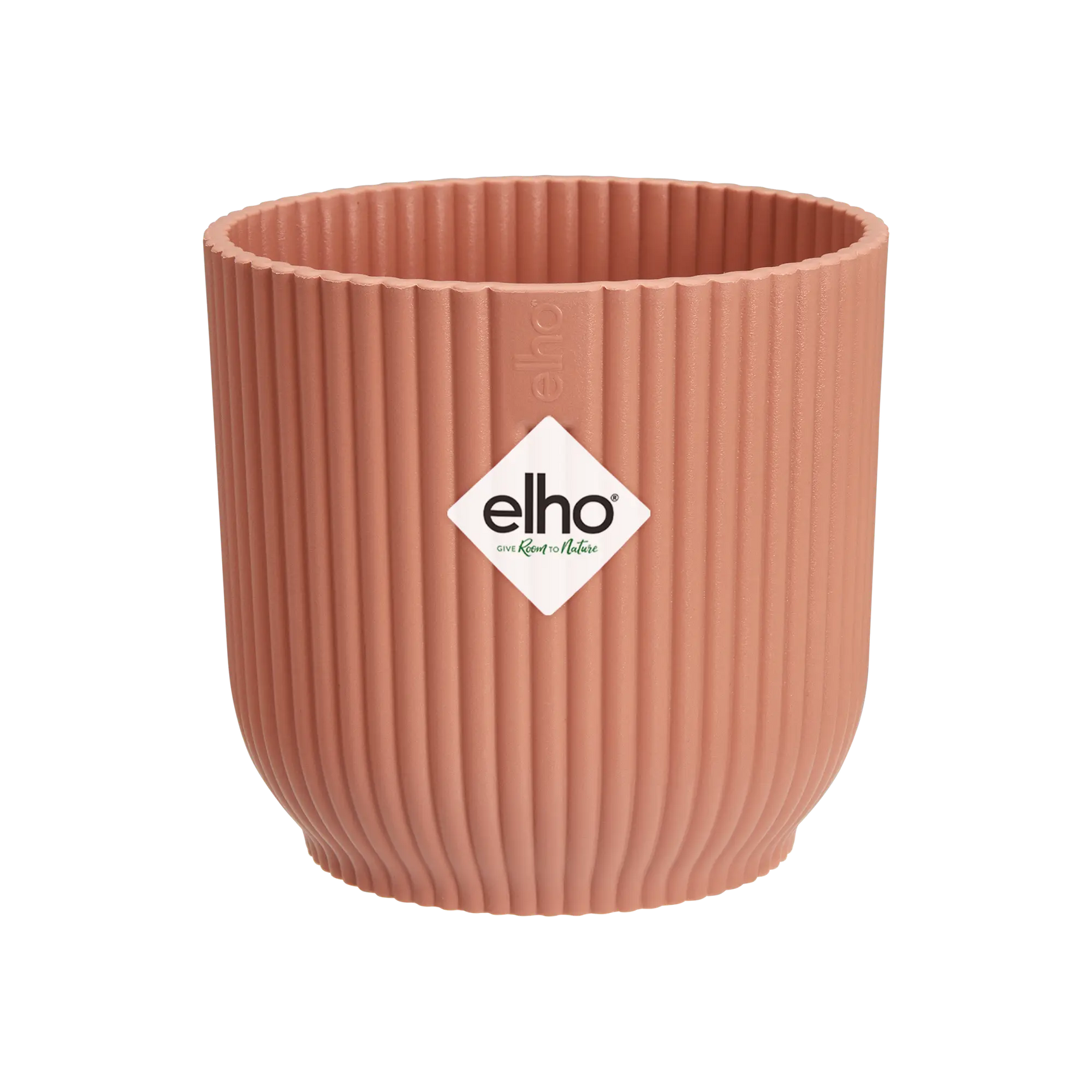Mini elho bloempot met geribbelde rand, delicate roze, 11 cm