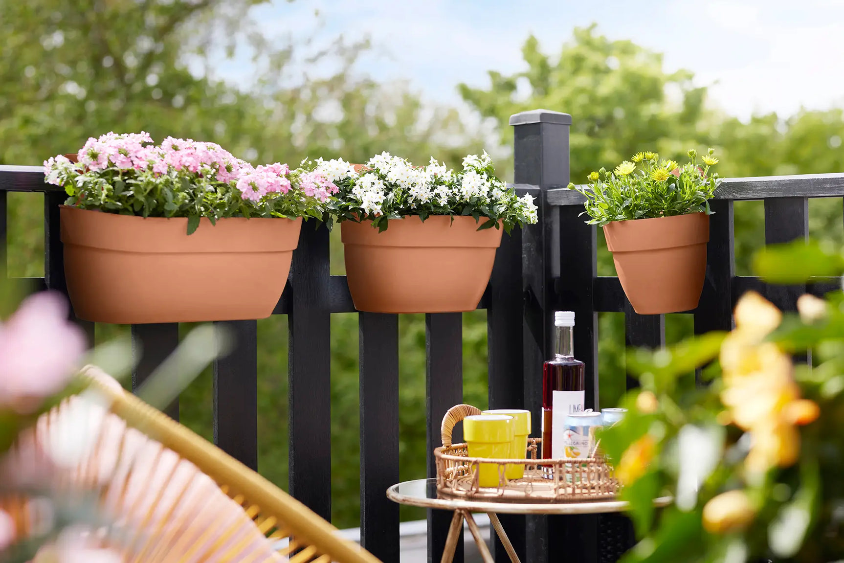 Elho - vibia campana easy hanger medium antraciet