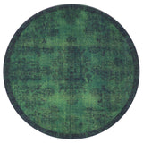 Vloerkleed Yves Rond Groen ø120 cm