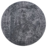 Vloerkleed Juud Rond Grijs/Zwart ø120 cm