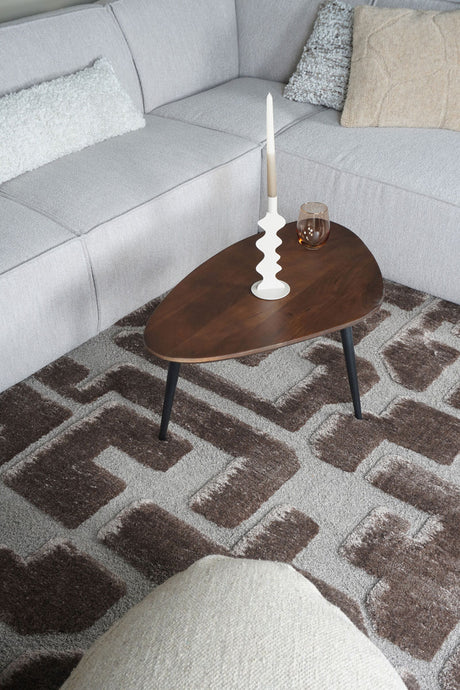 Vloerkleed Liana Bruin 160 x 230 cm