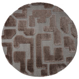 Vloerkleed Liana Bruin Rond ø160 cm