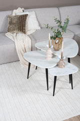 Vloerkleed Lori Ivory 200 x 280 cm