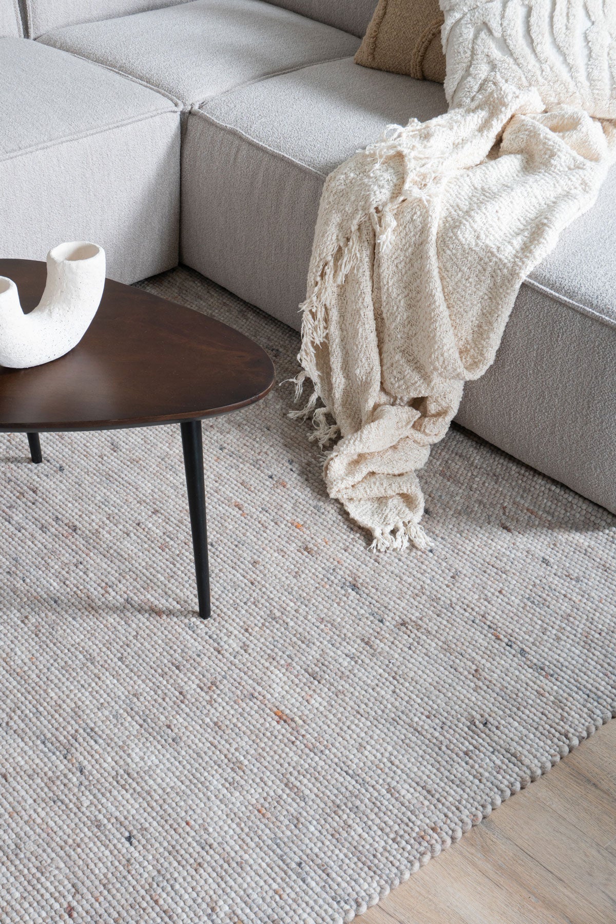 Vloerkleed Scott Donker Beige 160 x 230 cm