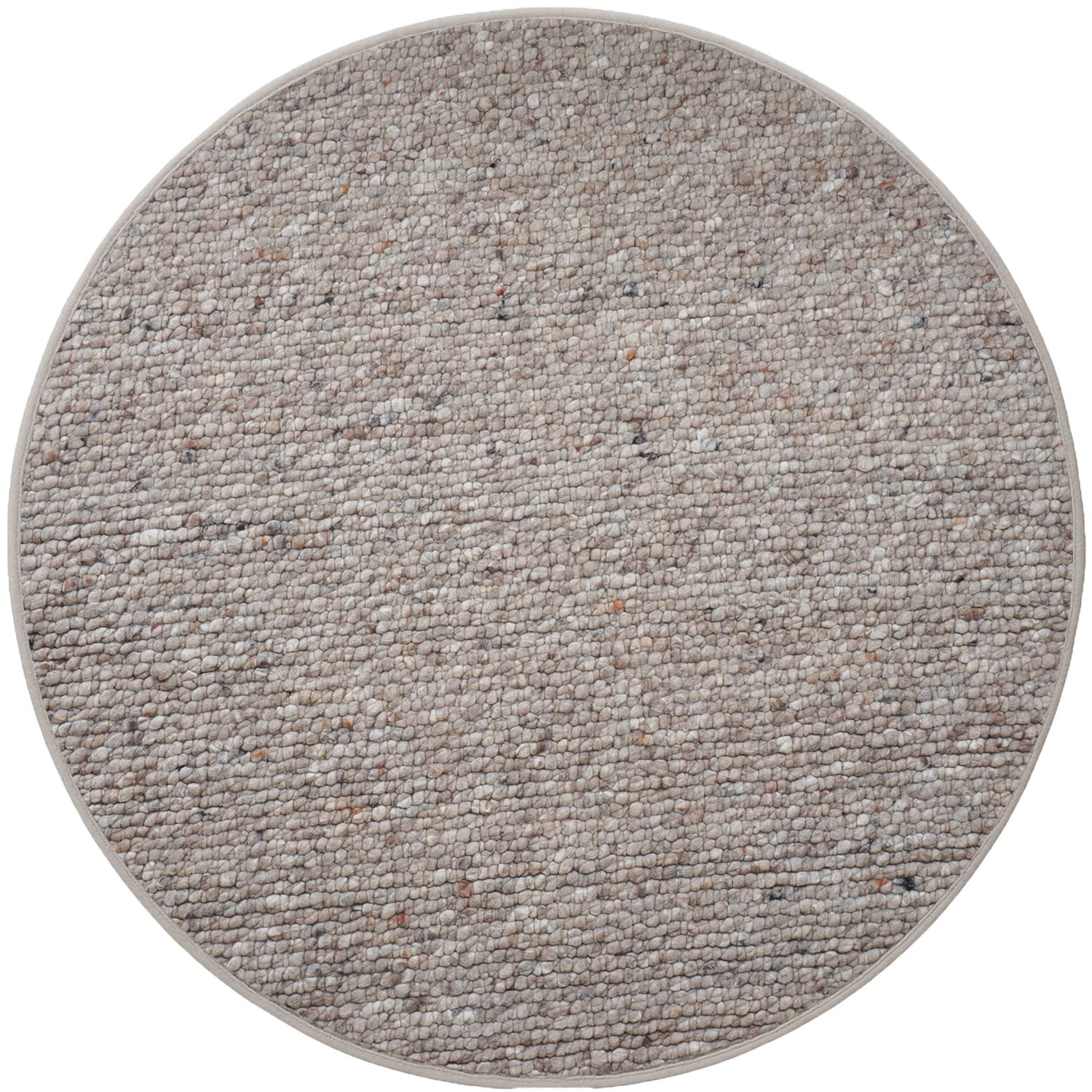 Vloerkleed Steve Donker Beige Rond ø200 cm