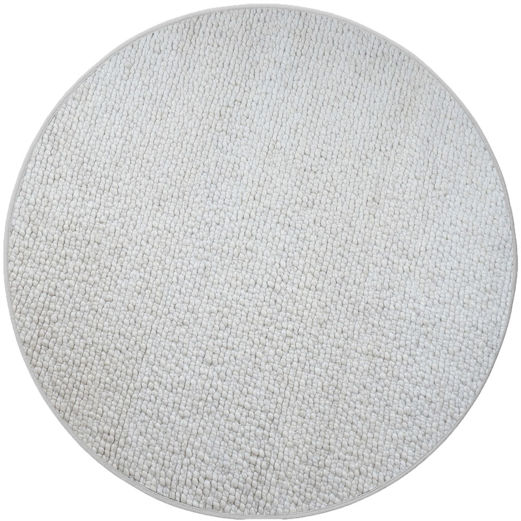 Vloerkleed Steve Wit Rond ø160 cm