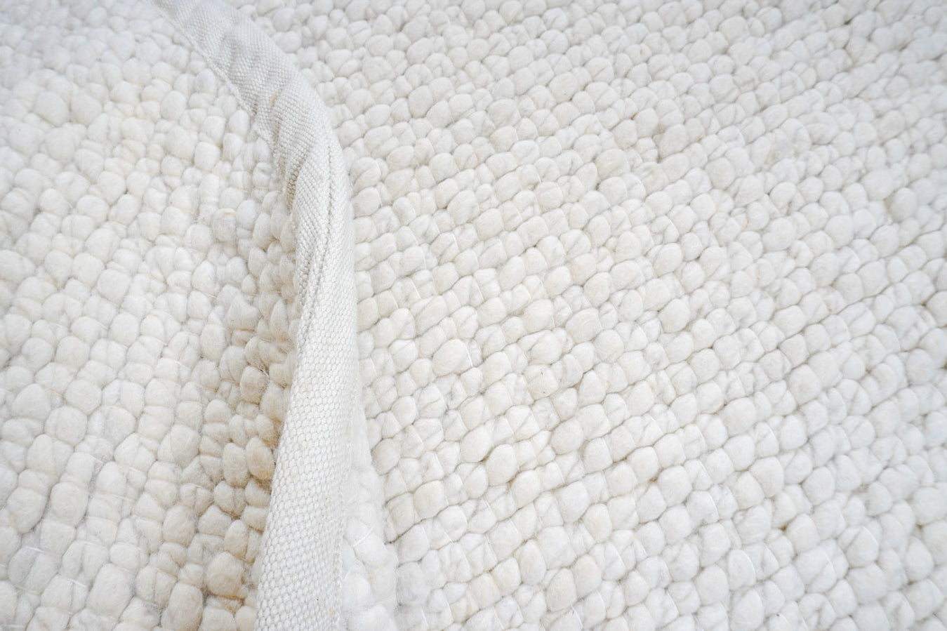 Vloerkleed Steve Wit Rond ø200 cm