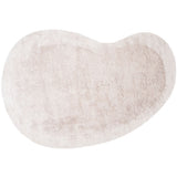 Hartvormig vloerkleed naturel lichtbeige, zachte pool
