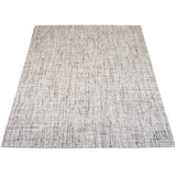 Vloerkleed in lichtbeige met subtiel geweven, gemêleerd patroon en lage pool