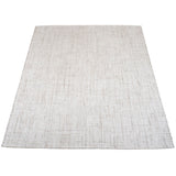 Lichtbeige vloerkleed met subtiele geweven textuur, rechthoekig