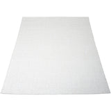 Vloerkleed met effen lichte beige kleur en vlak geweven textuur