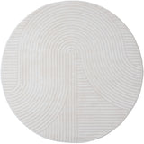 Vloerkleed Ella Cream Rond ø160 cm