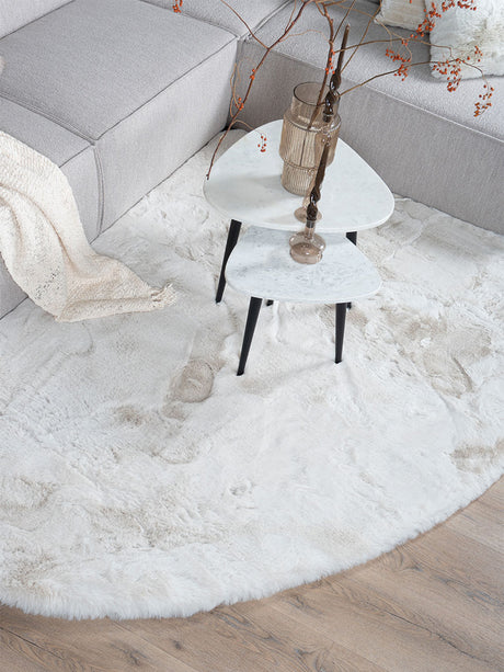 Vloerkleed Morbido Ivory 2810 - Kiezelvormig 160 x 230 cm