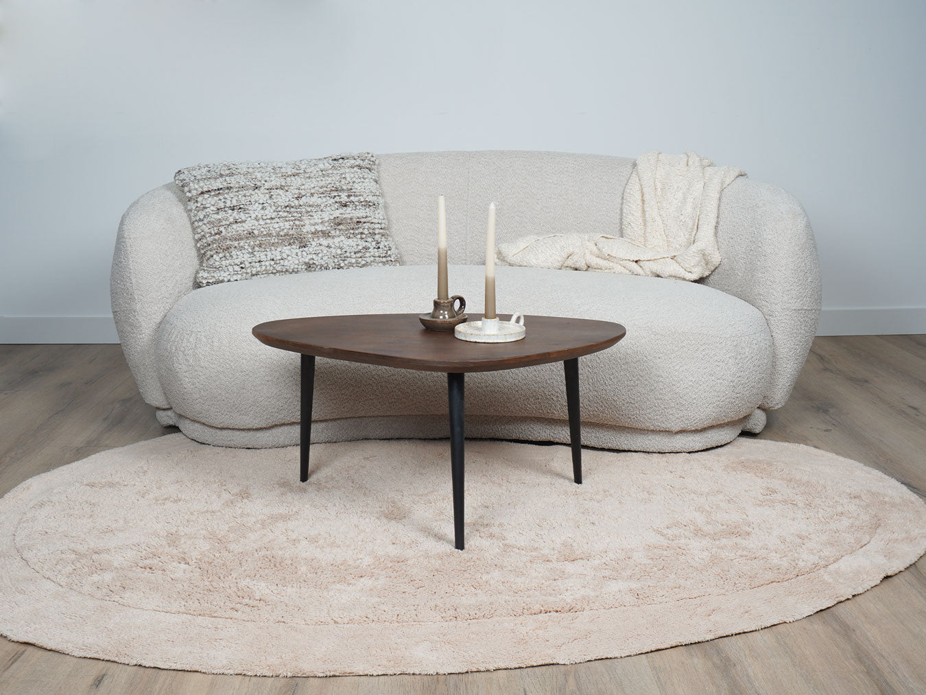 Wasbaar Vloerkleed Bodi - Beige 160 x 230 cm